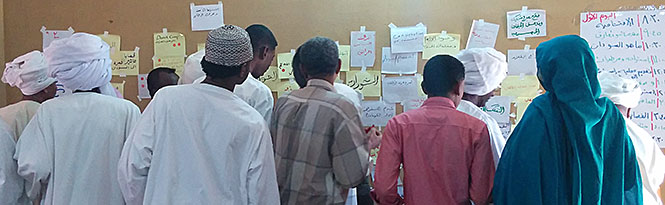 Photo of Peace and Development lab workshop in Sudan